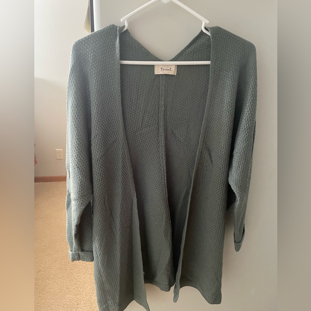 Dusty Green Lightweight Cardigan
